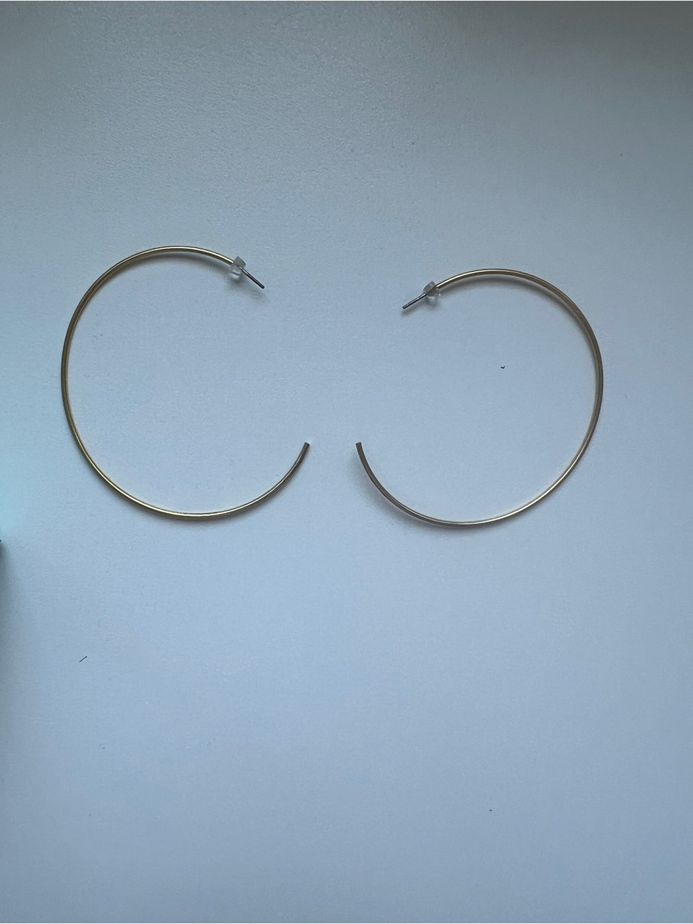 Stella & Dot 3 inch Gold-toned Hoop Earrings